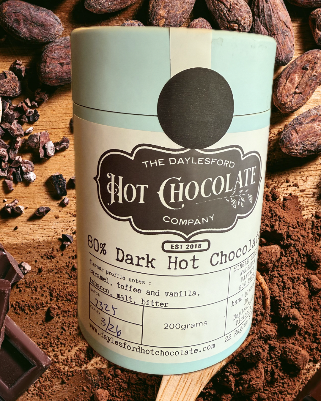 80% Dark Single Origin Hot Chocolate | The Daylesford Hot